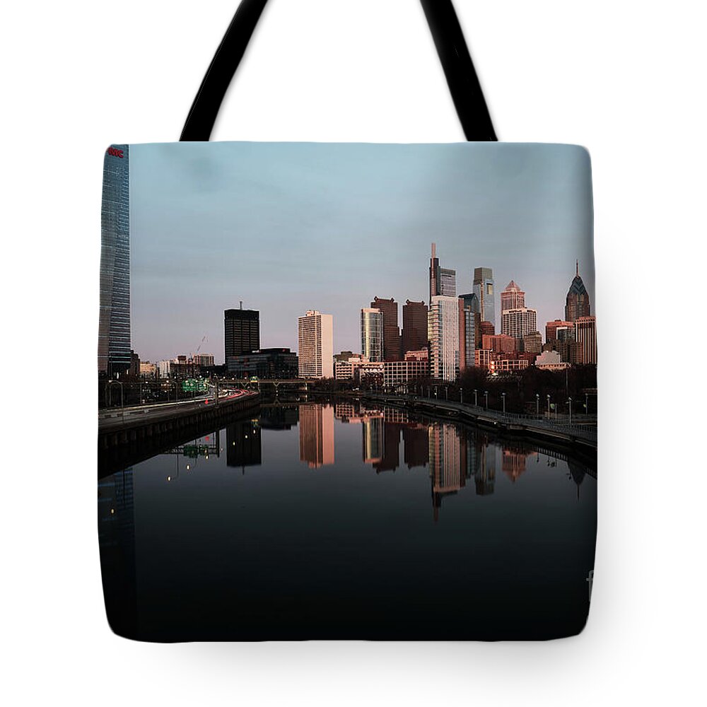Philadelphia Tote Bag featuring the photograph South Street Bridge by Paul Watkins
