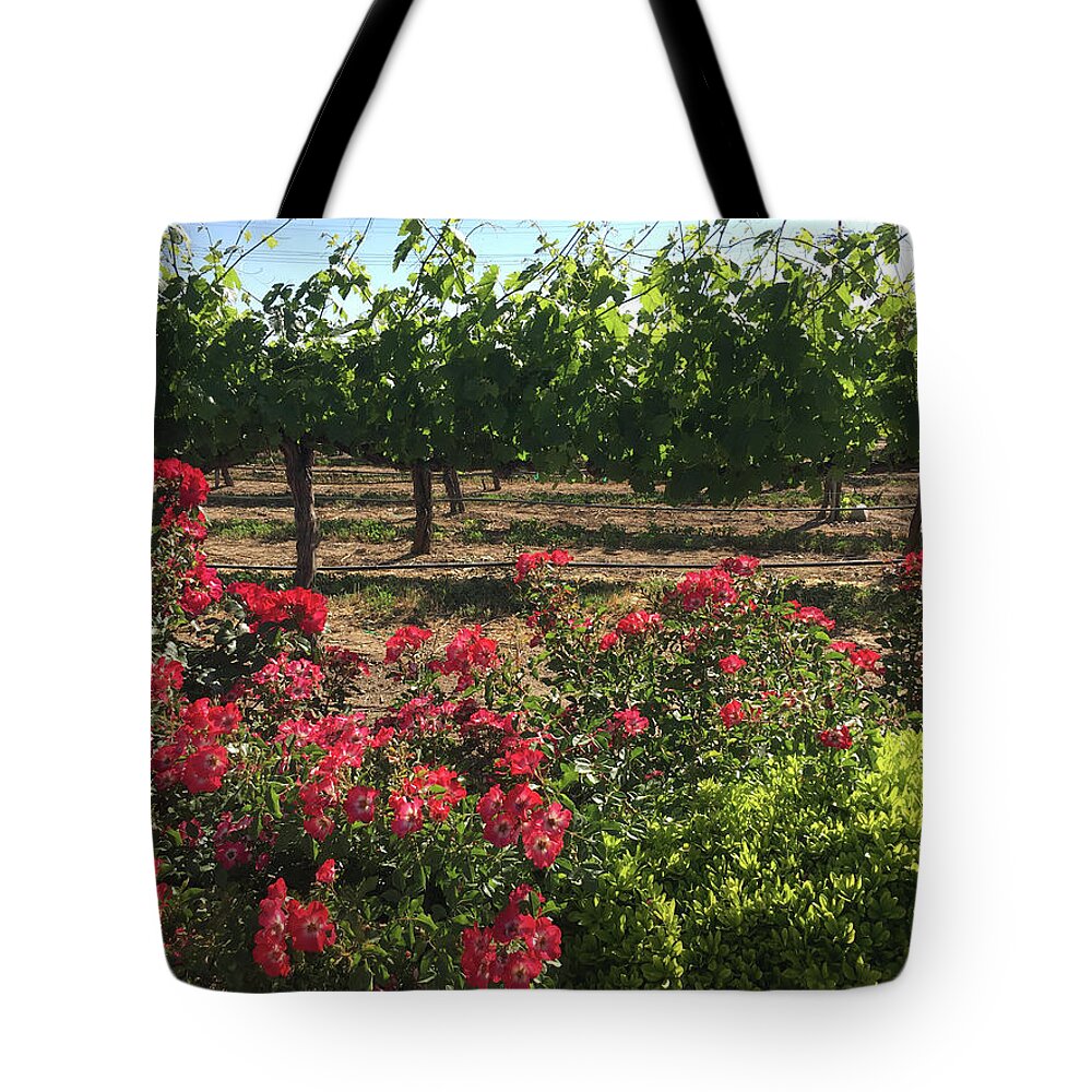 Southcoast Tote Bag featuring the painting Southcoast Vines by Roxy Rich