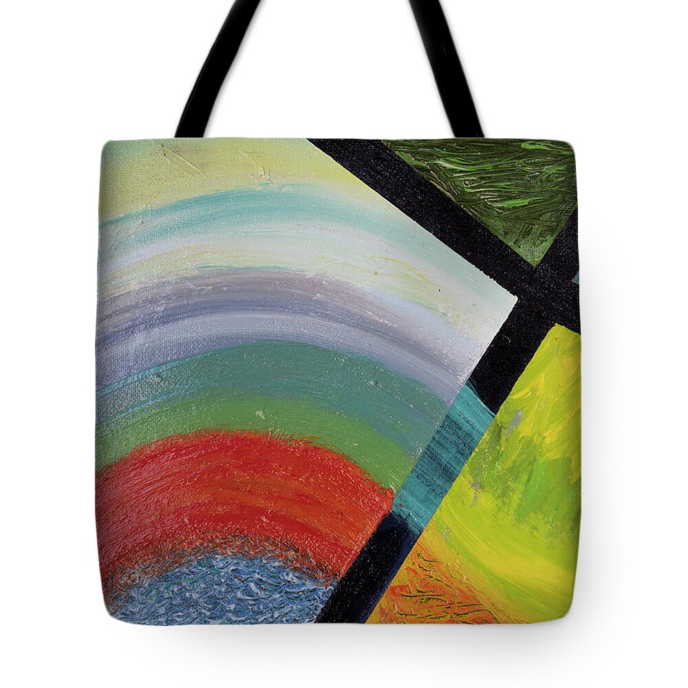 9x12inches Tote Bag featuring the painting Southridge Summer by Jay Heifetz