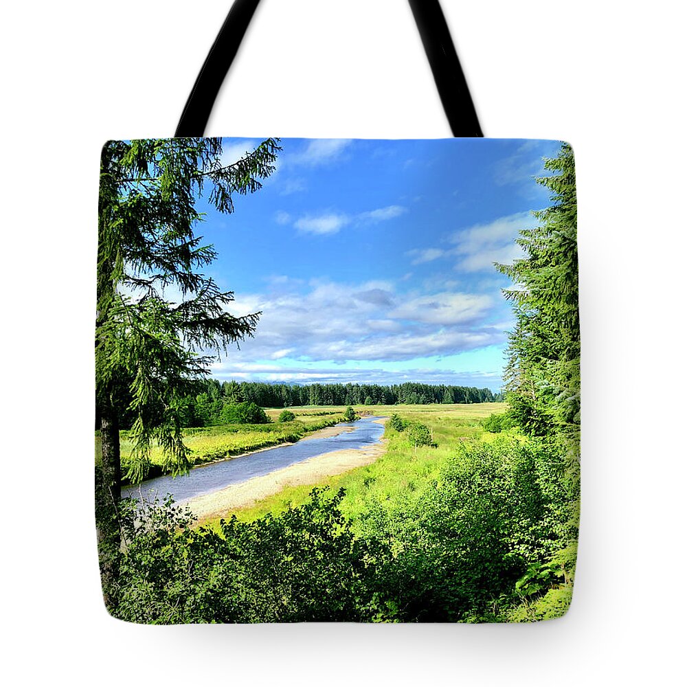 Landscape Tote Bag featuring the photograph Spasski River by Adrian Reich