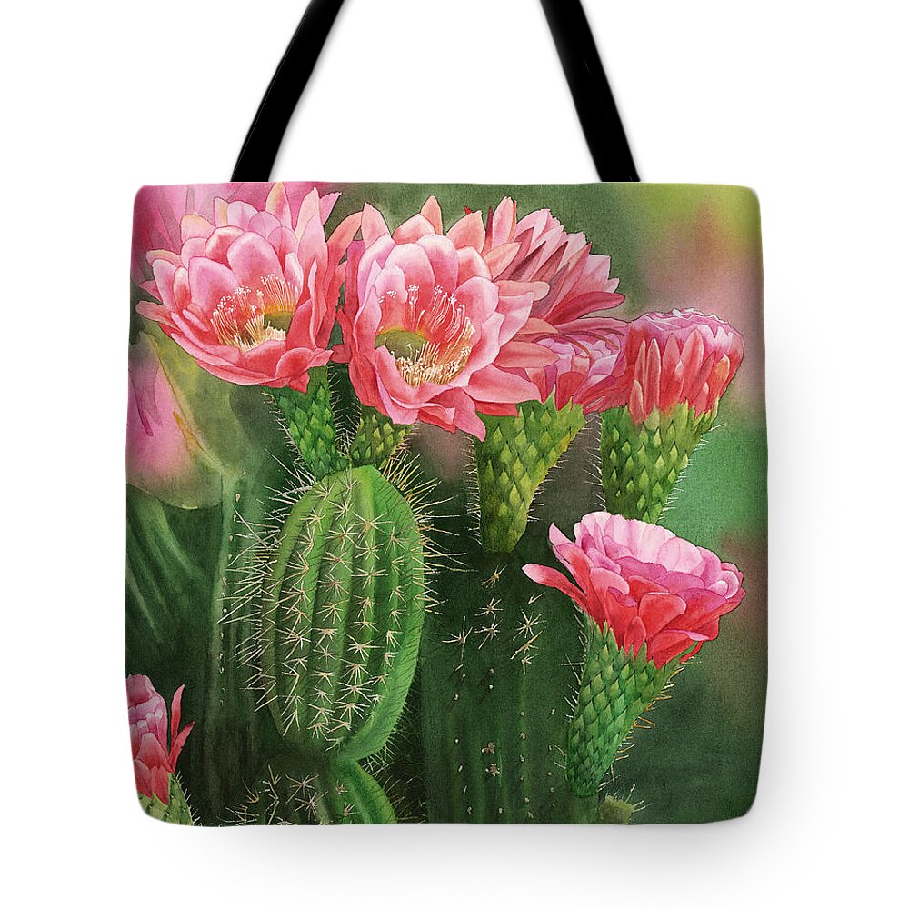 Flower Tote Bag featuring the painting Spiky Beauty by Espero Art