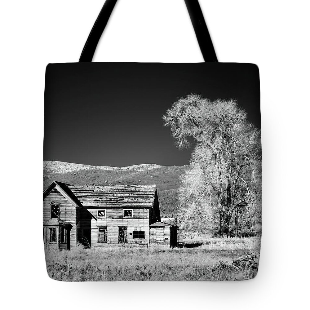 Lassen Tote Bag featuring the photograph Spooky Old House by Mike Lee