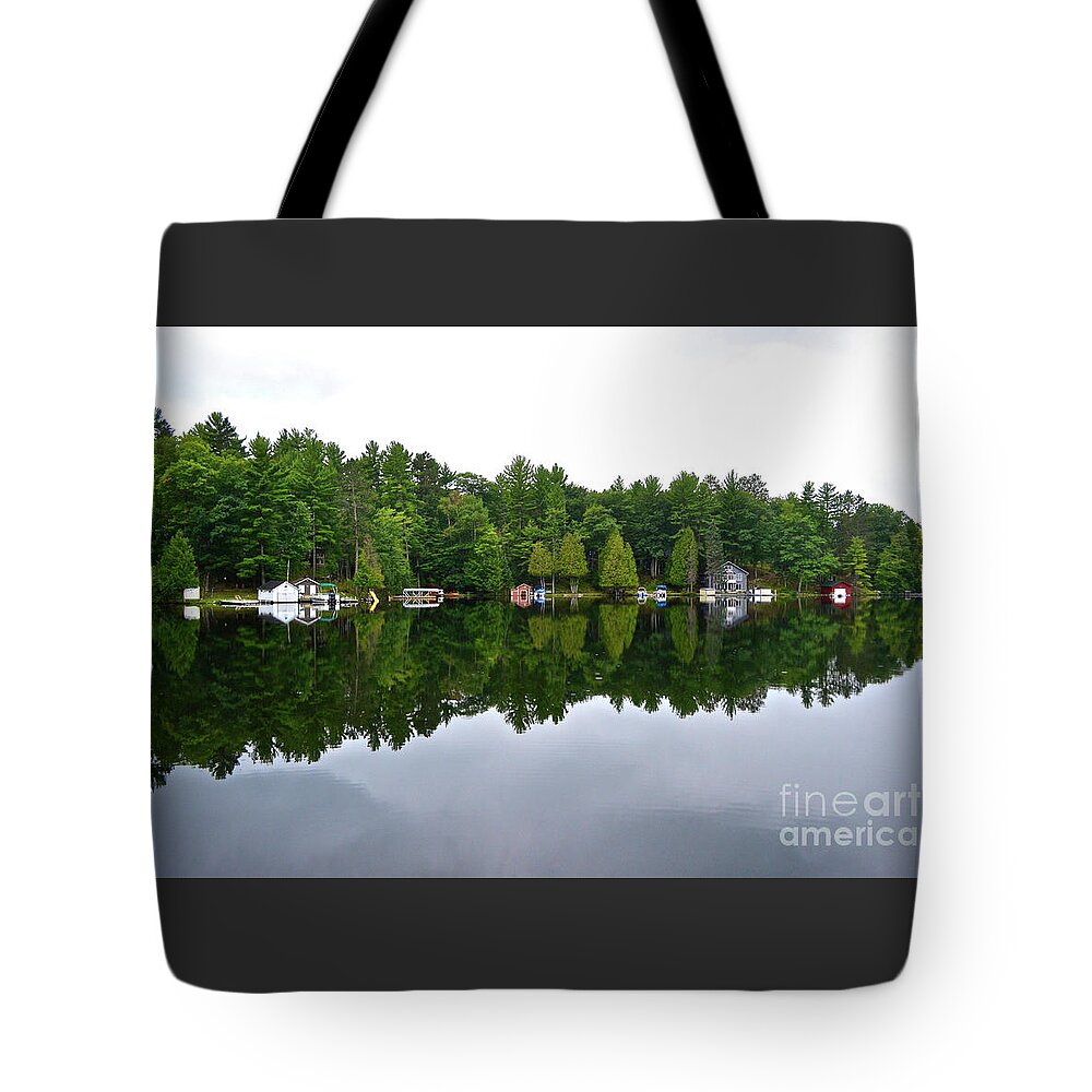 Spread Eagle Tote Bag featuring the photograph Spread Eagle Reflections by Ron Long