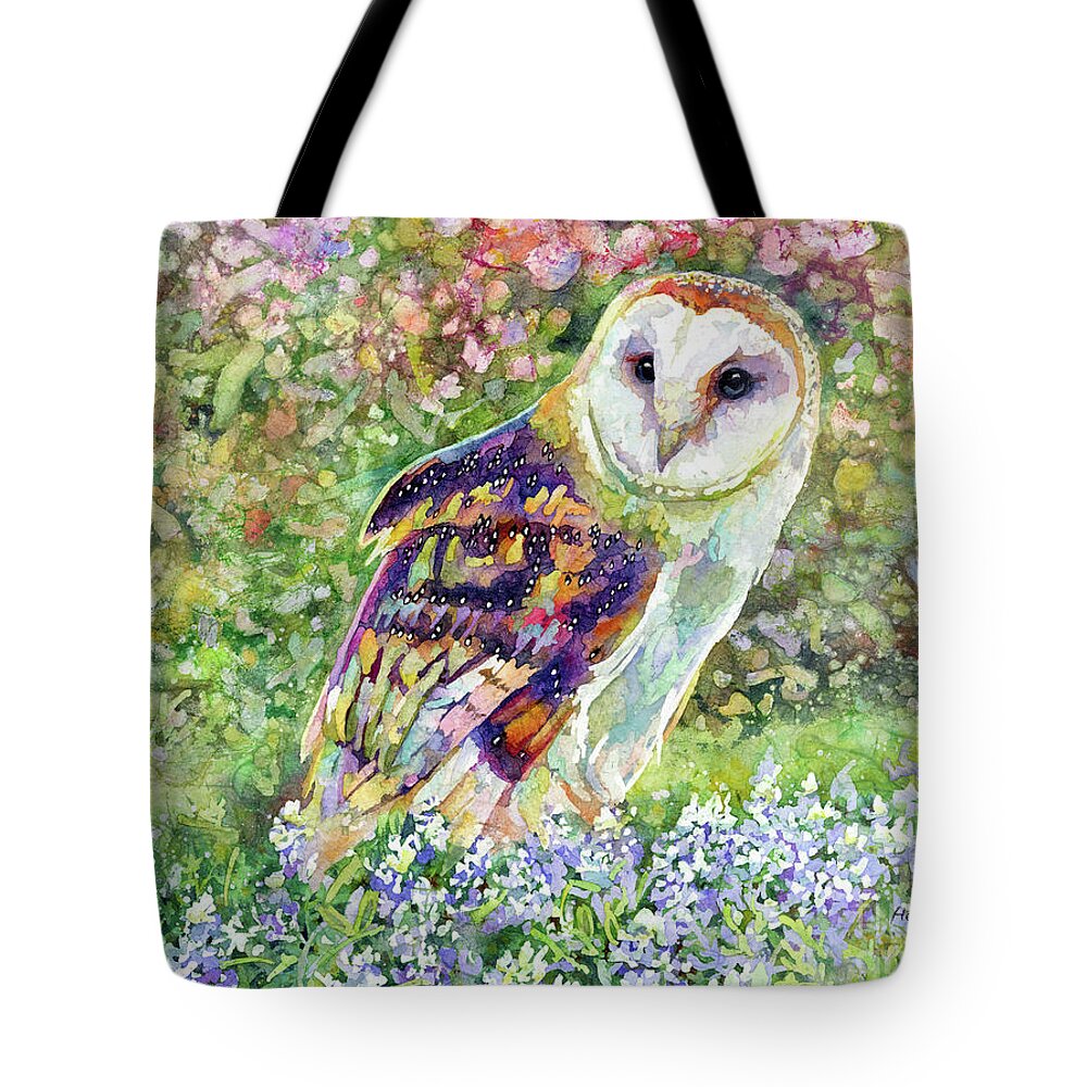 Wl Tote Bag featuring the painting Spring Attraction-pastel colors by Hailey E Herrera
