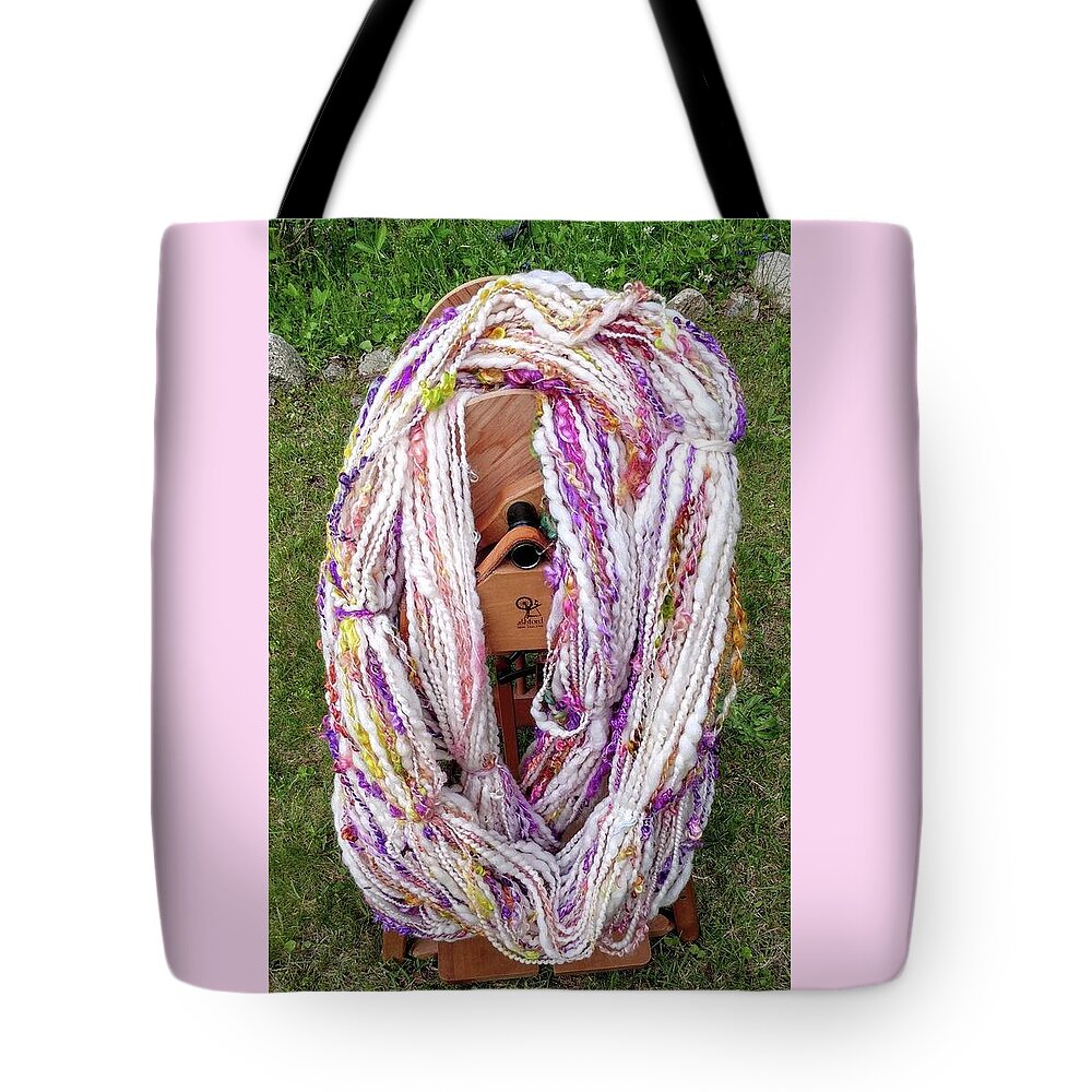Spring Bouquet Textured Yarn Tote Bag featuring the photograph Spring Bouquet Textured Yarn by Charles and Melisa Morrison