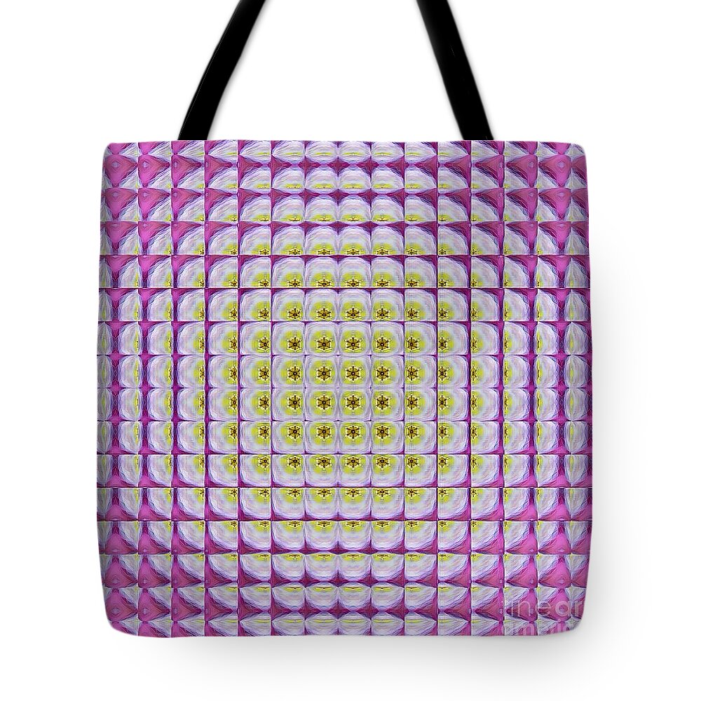 Pink Tote Bag featuring the digital art Spring Break by Rachel Hannah
