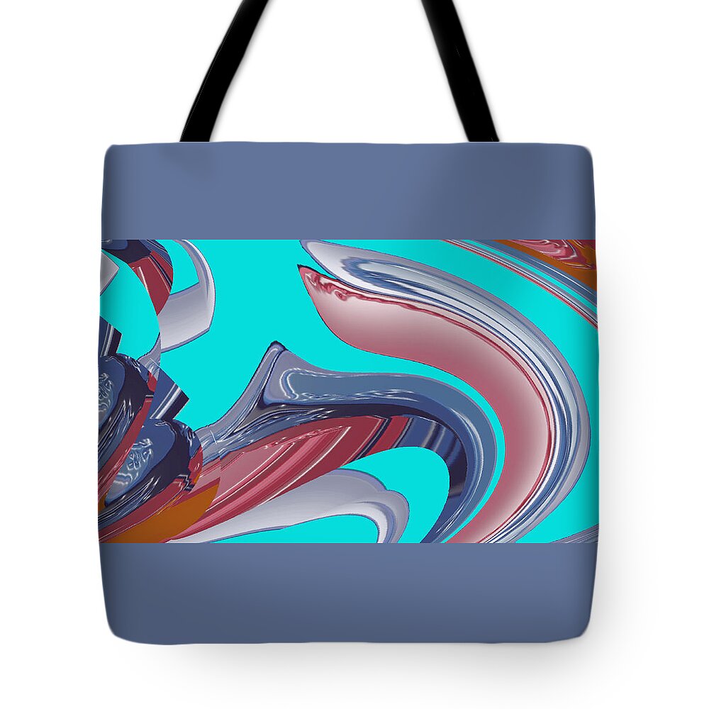 Abstract Art Tote Bag featuring the digital art Spring Growth by Ronald Mills