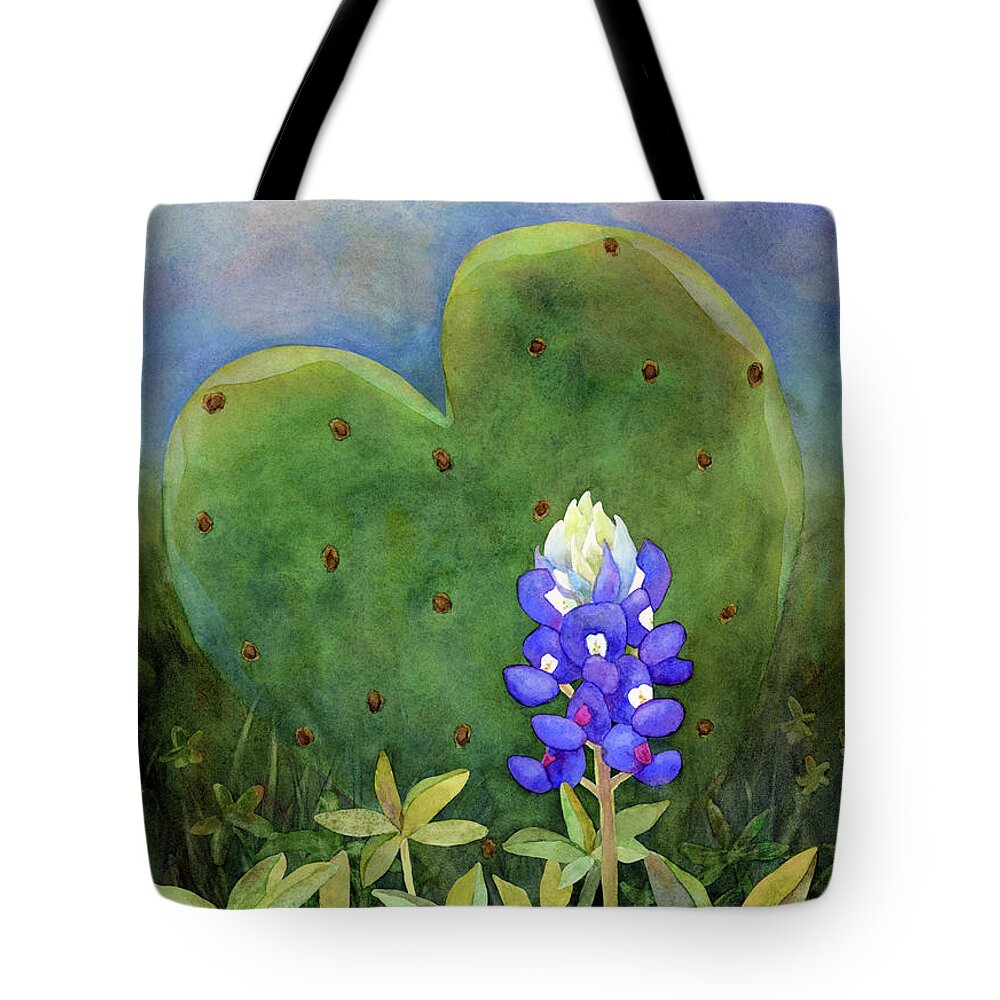 Wild Flower Tote Bag featuring the painting Spring Heart by Hailey E Herrera
