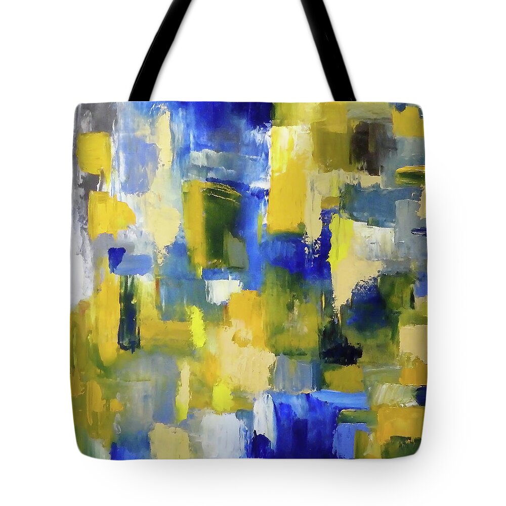 Oilpainting Tote Bag featuring the painting Spring in Finland 2 by Johanna Hurmerinta