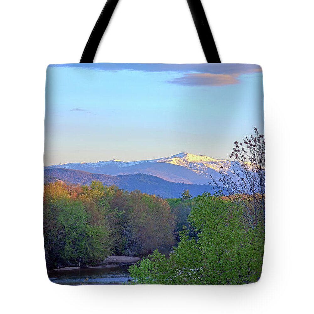Mt Washington Nh Tote Bag featuring the photograph Spring in The White Mountains by John Rowe