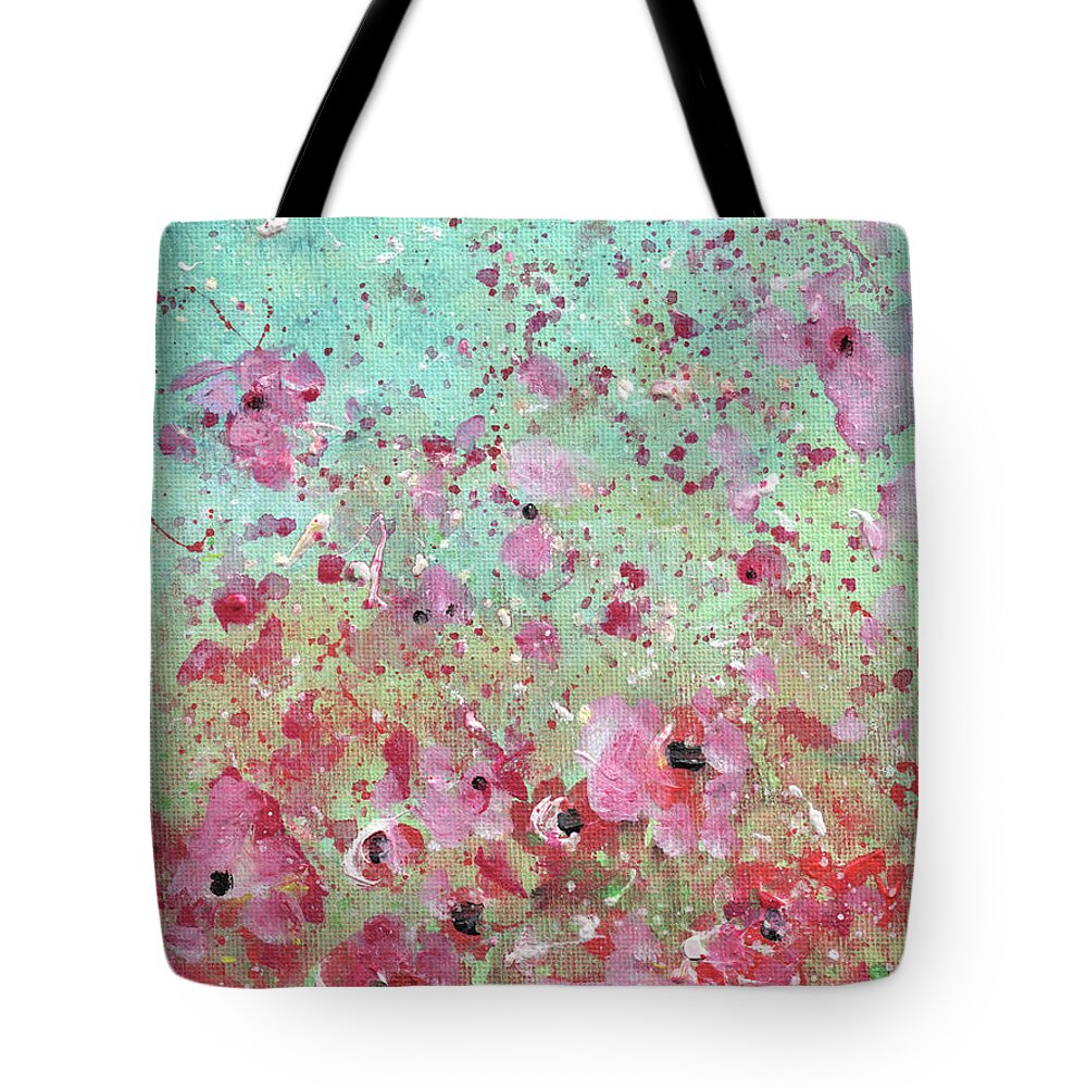 Spring Tote Bag featuring the painting Spring Is In The Air 13 by Miki De Goodaboom