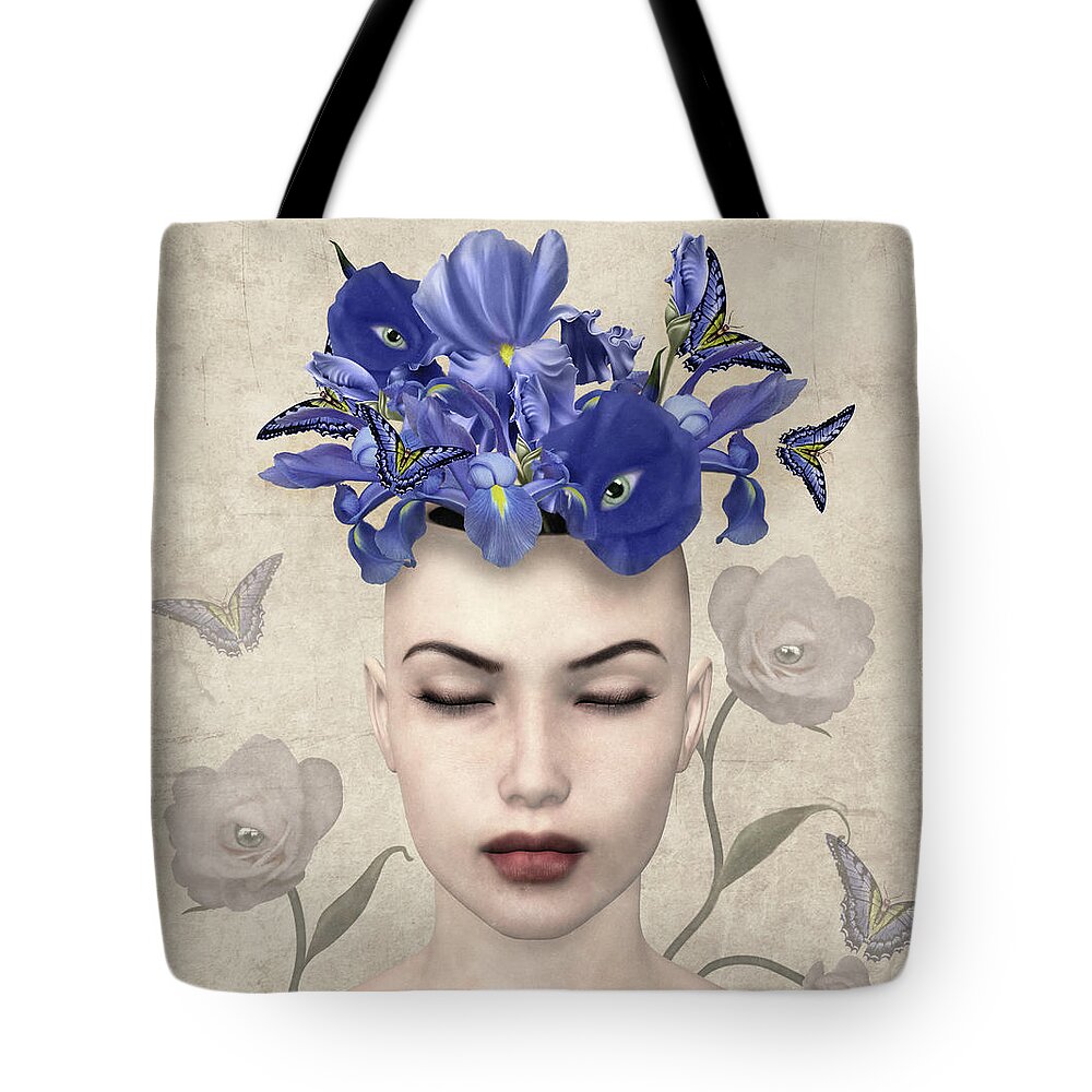 Springtime romantic sleeping beauty Tote Bag by EllerslieArt - Pixels