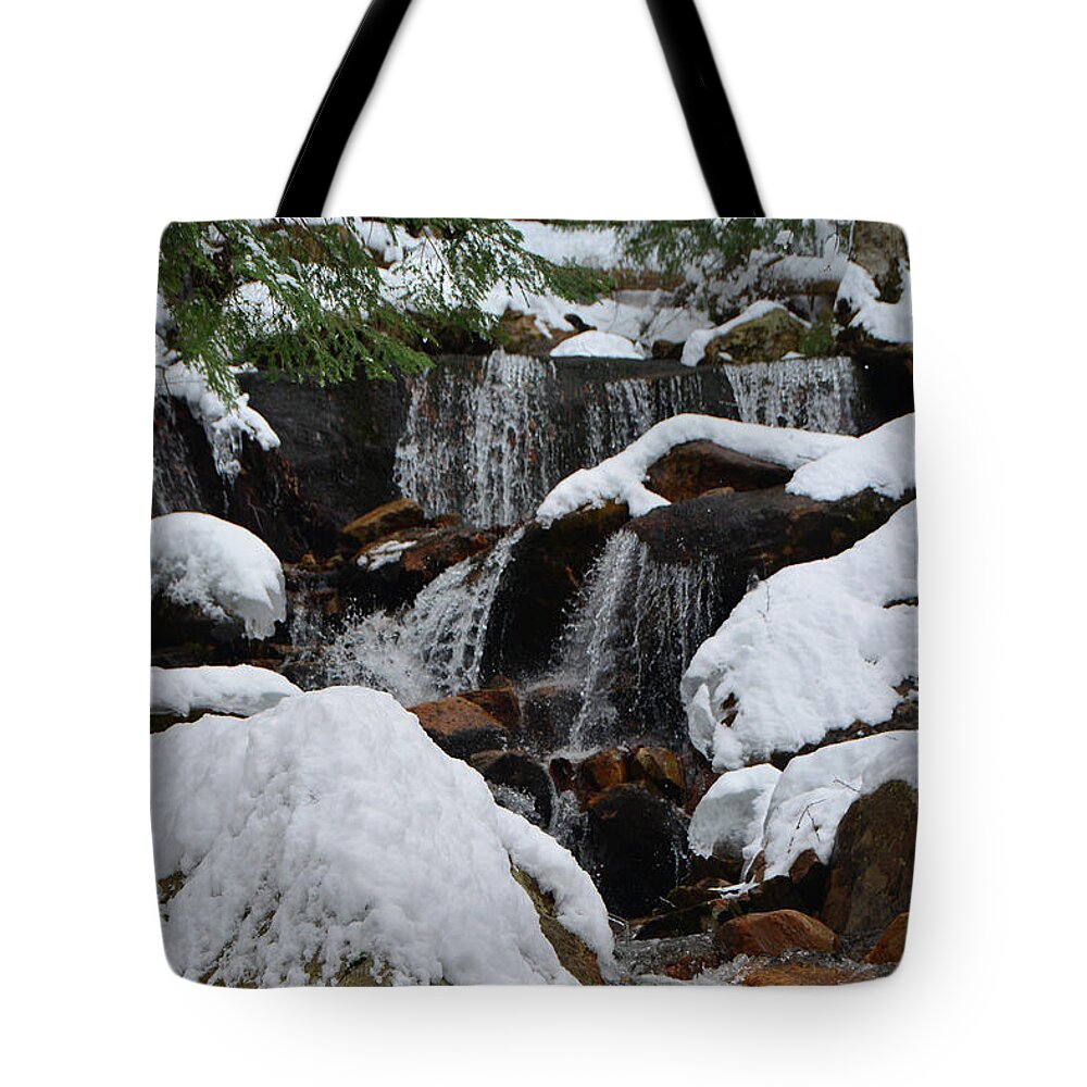 Spruce Peak Falls Tote Bag featuring the photograph Spruce Peak Falls 2 by Raymond Salani III