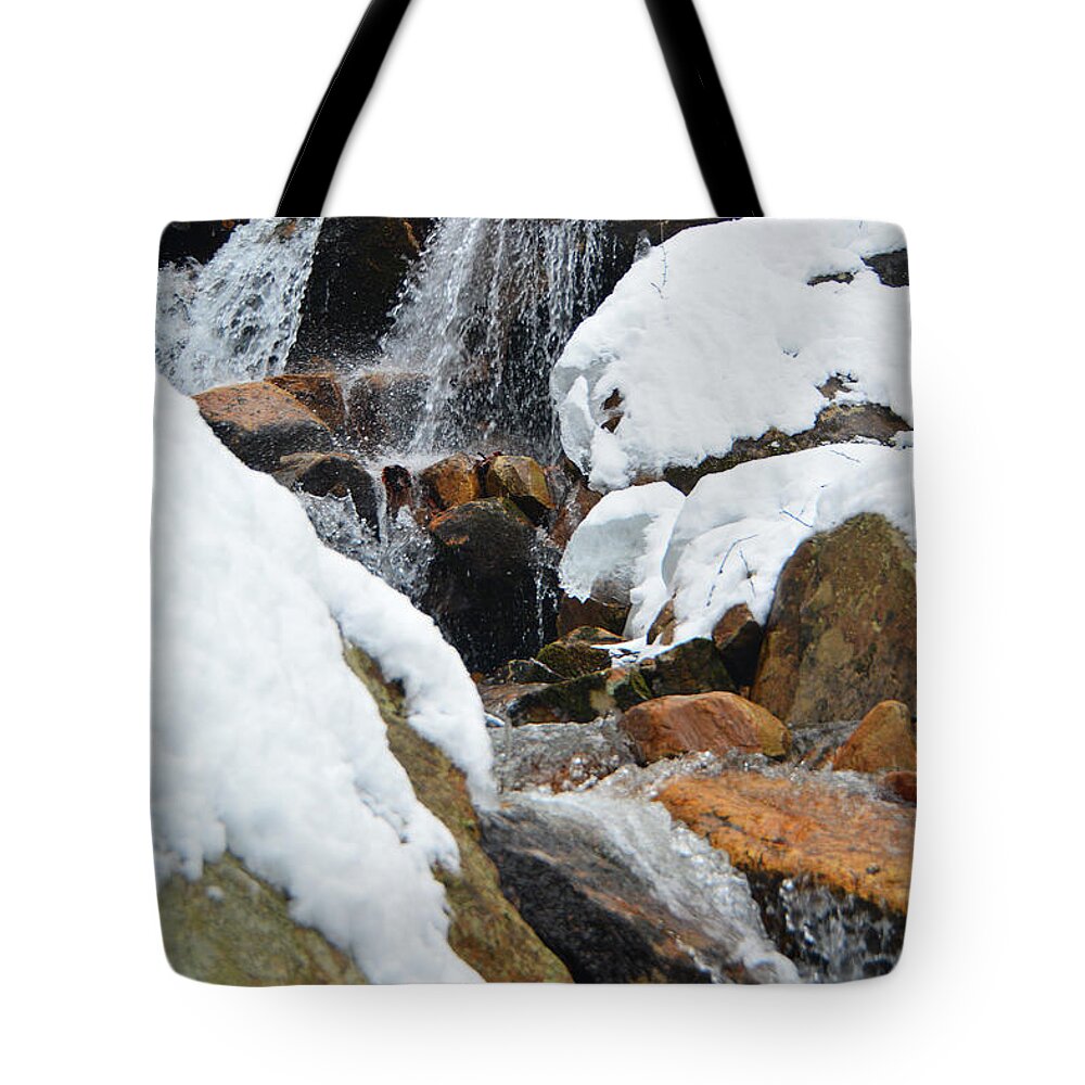 Spruce Peak Falls Tote Bag featuring the photograph Spruce Peak Falls 4 by Raymond Salani III
