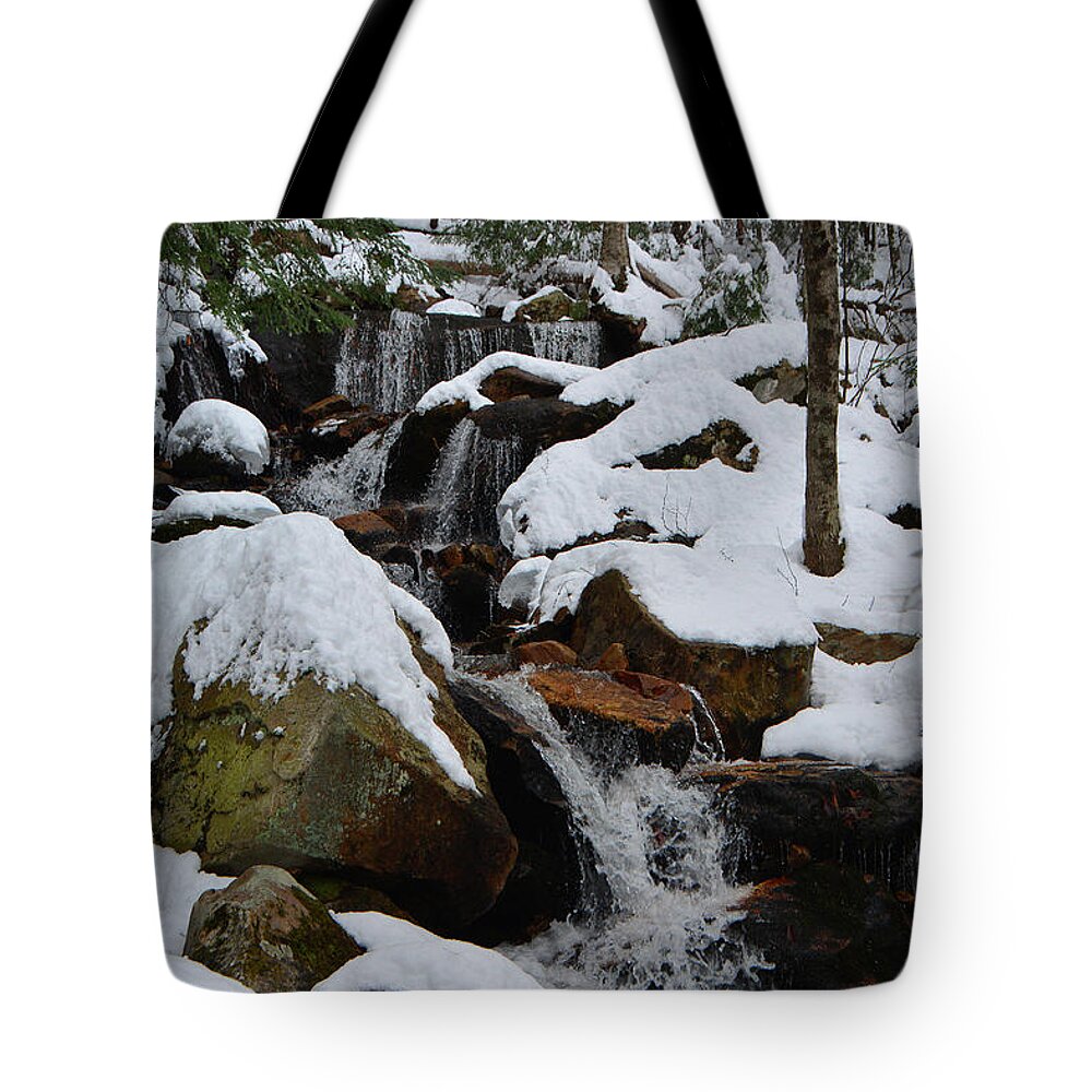 Spruce Peak Falls Tote Bag featuring the photograph Spruce Peak Falls 6 by Raymond Salani III
