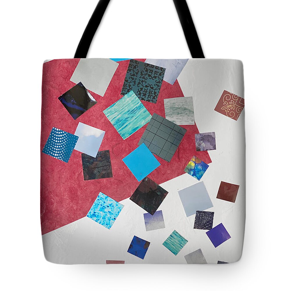 Squares Tote Bag featuring the mixed media Square Dances Series No.1 by Jessica Levant