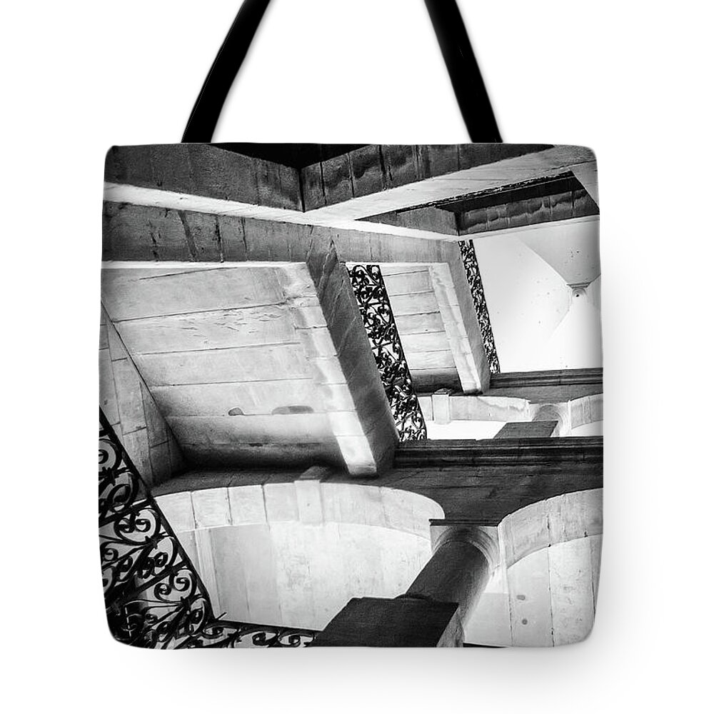 Spiral Tote Bag featuring the photograph Square Spiral by Steven Nelson