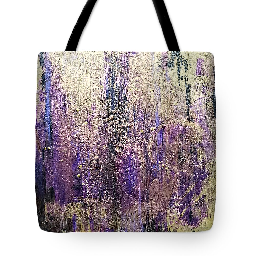 Abstract Tote Bag featuring the painting Squid by Christine Bolden