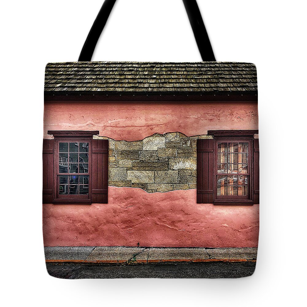 Photo Tote Bag featuring the photograph St Augustine Wall by Anthony M Davis