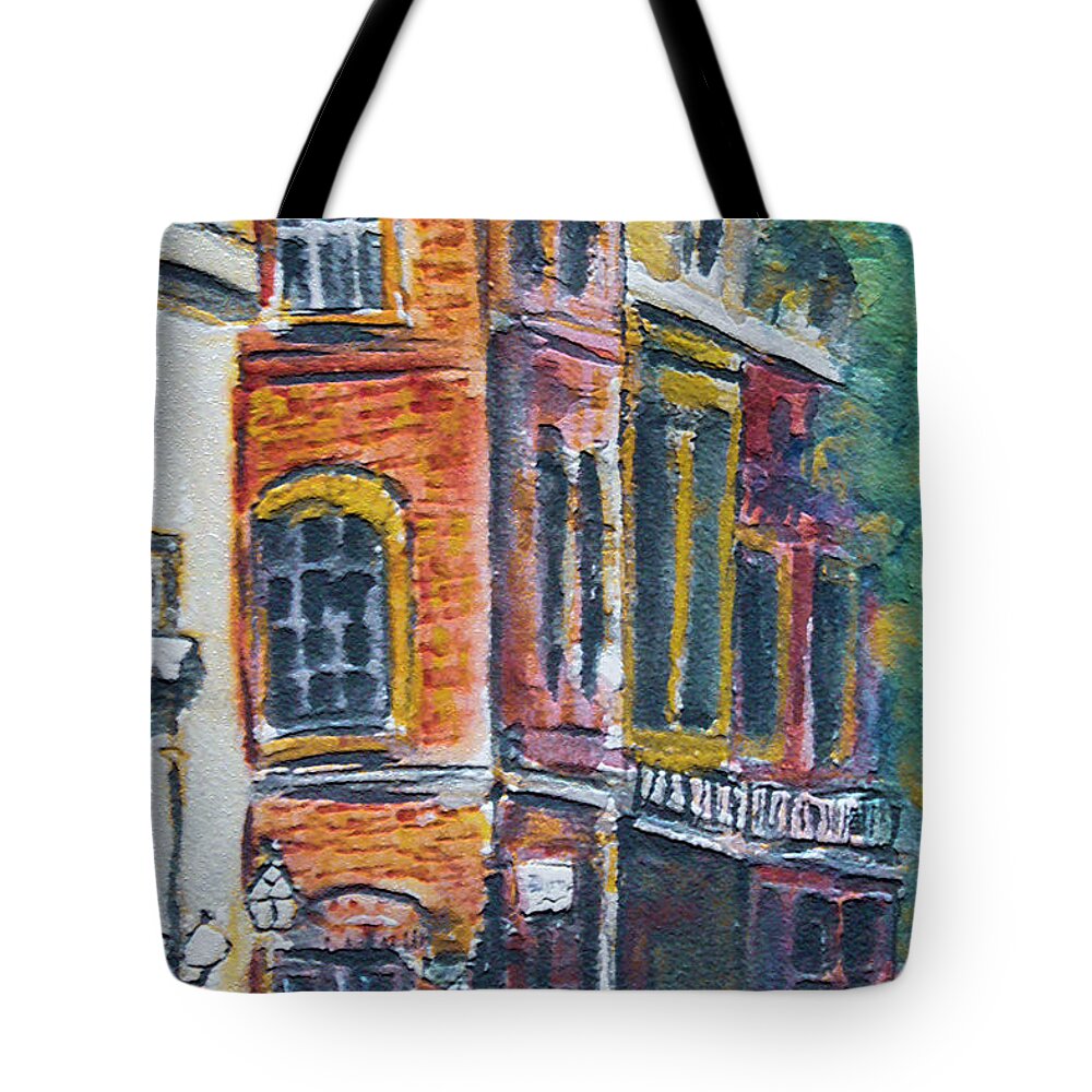 Nola Tote Bag featuring the painting St Charles Street by Shelley Bain