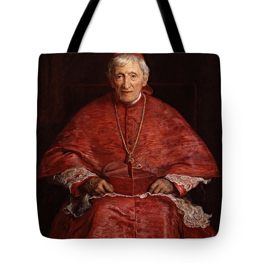 St. John Henry Newman Tote Bag featuring the painting St. John Henry Newman - CZSJH by Sir John Everett Millais