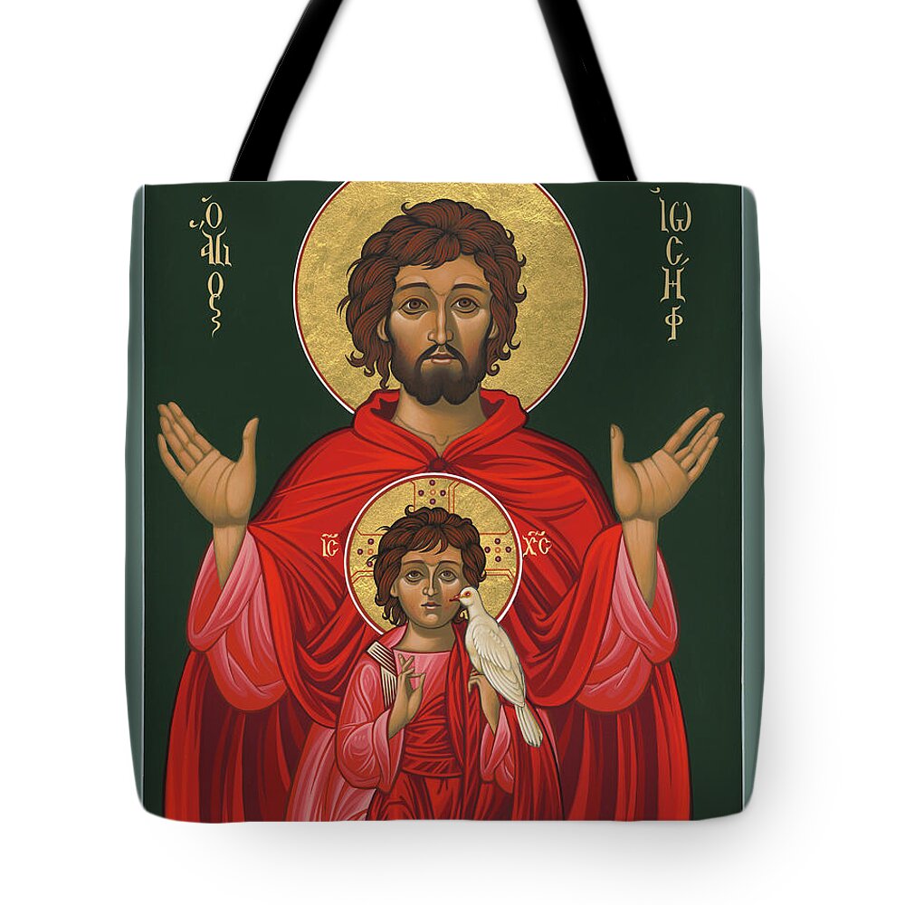 St. Joseph Shadow Of The Father Tote Bag featuring the painting St. Joseph Shadow of the Father 039 by William Hart McNichols