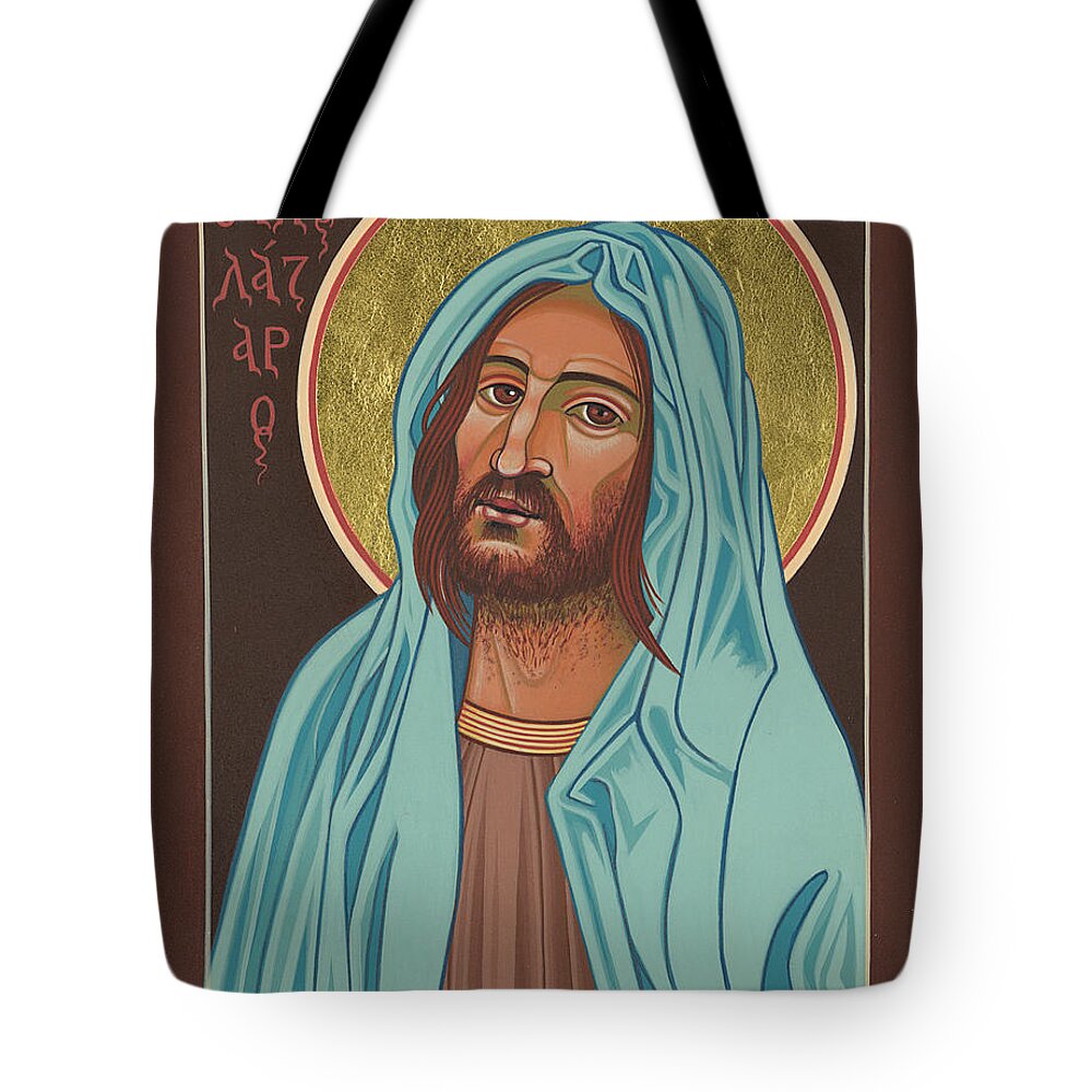 St Lazarus Of Bethany Tote Bag featuring the painting St Lazarus of Bethany by William Hart McNichols