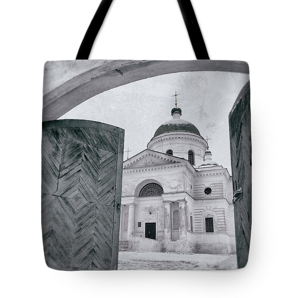 Temple Tote Bag featuring the photograph St. Michael Church by Andrii Maykovskyi