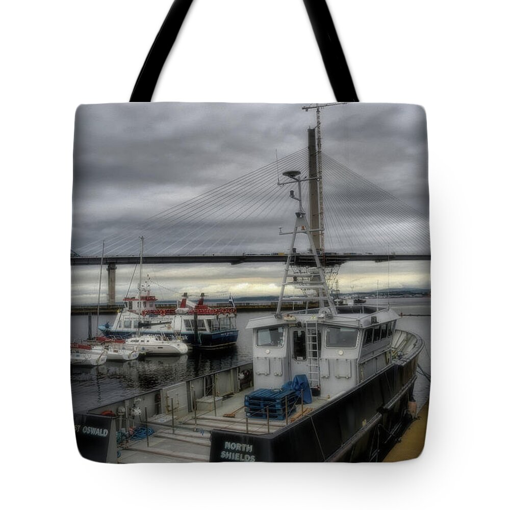 Boat Tote Bag featuring the photograph St Oswald Patrol Craft by Yvonne Johnstone
