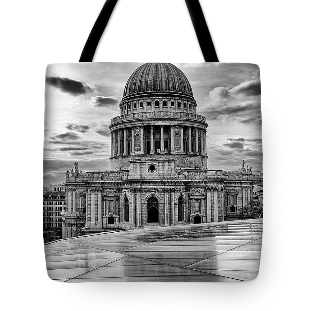 St Paul’s Cathedral Tote Bag featuring the photograph St Pauls Cathedral London UK by John Gilham