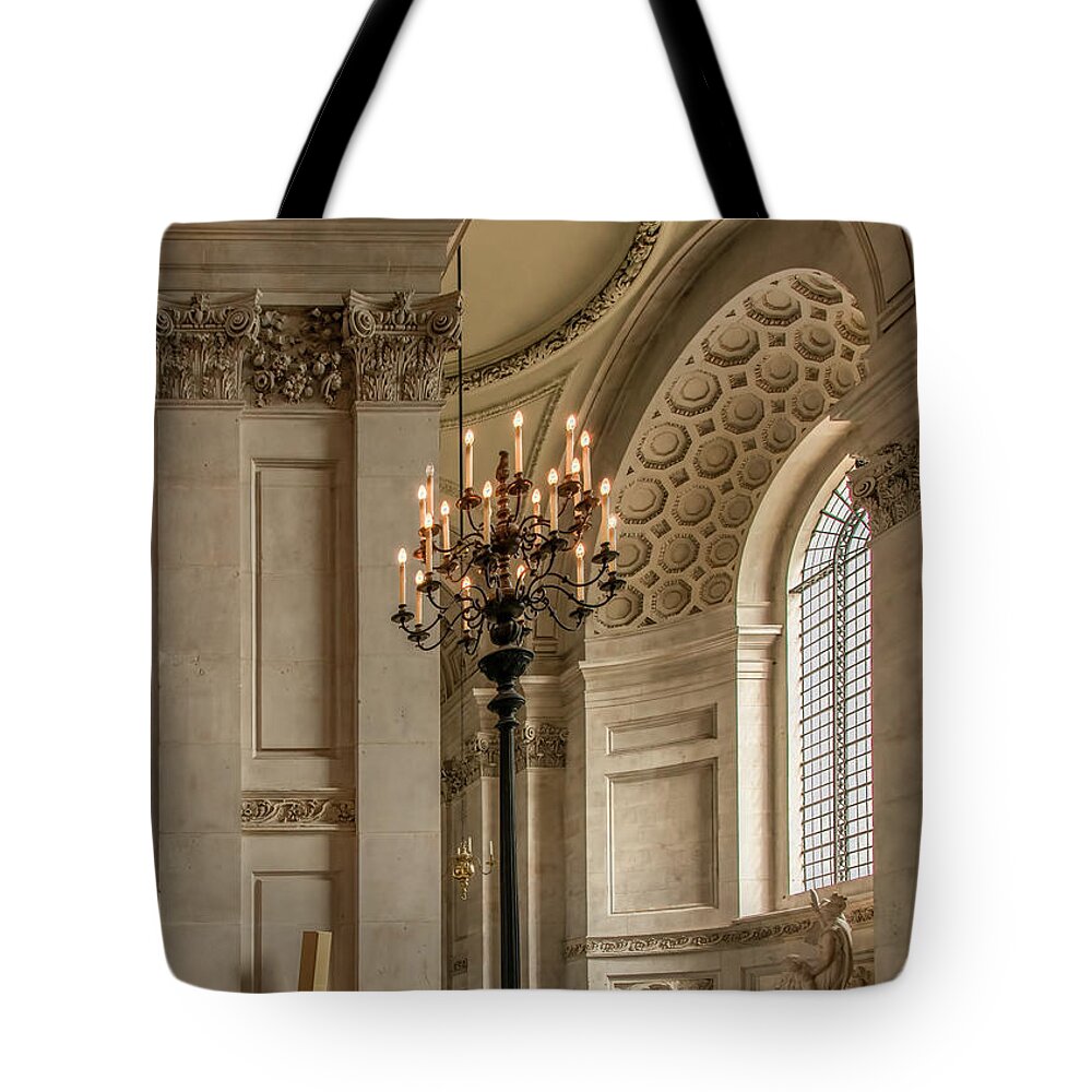  Tote Bag featuring the photograph St. Paul's Cathedral Serenity, London by Marcy Wielfaert