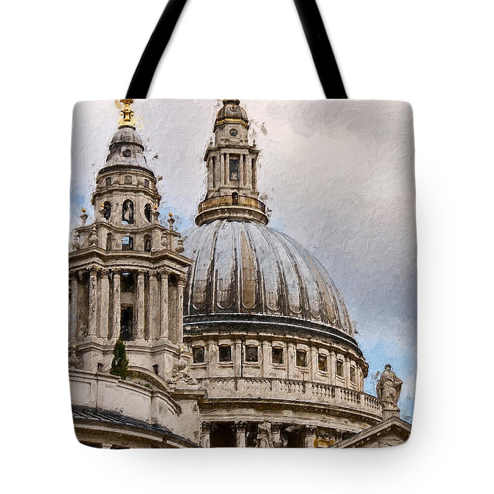 Architecture Tote Bag featuring the digital art St. Pauls by Geir Rosset