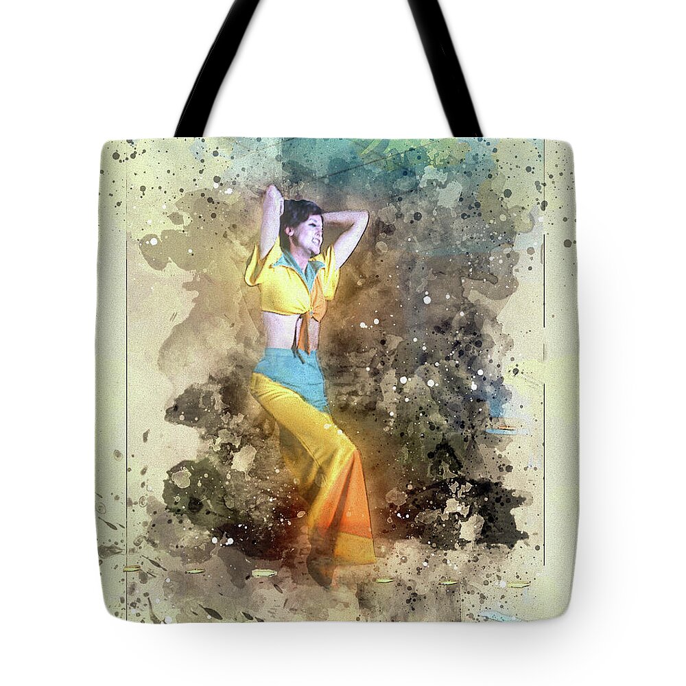 Deco Dancer Tote Bag featuring the digital art Stage Dancer by Anthony Ellis