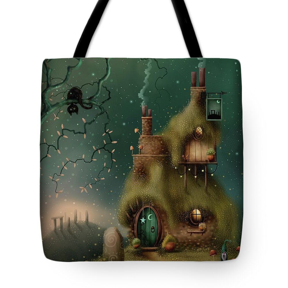 Stonehenge Tote Bag featuring the painting Standing Stones by Joe Gilronan