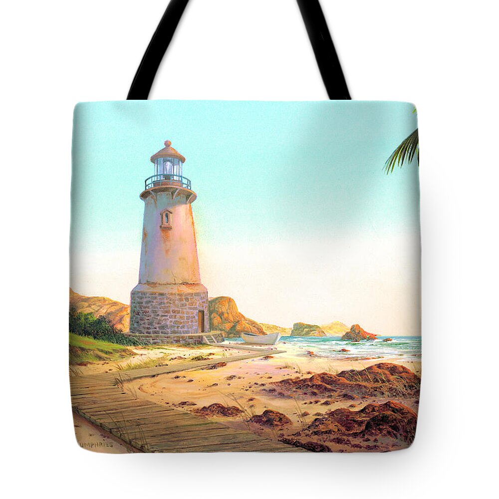 Michael Humphries Tote Bag featuring the painting Standing Strong Against the Wind by Michael Humphries