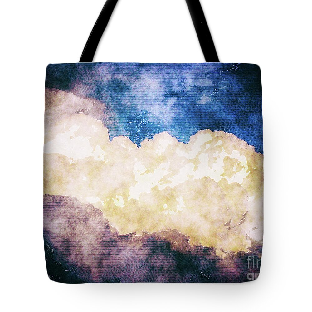 Star Tote Bag featuring the digital art Star in Sky by Phil Perkins