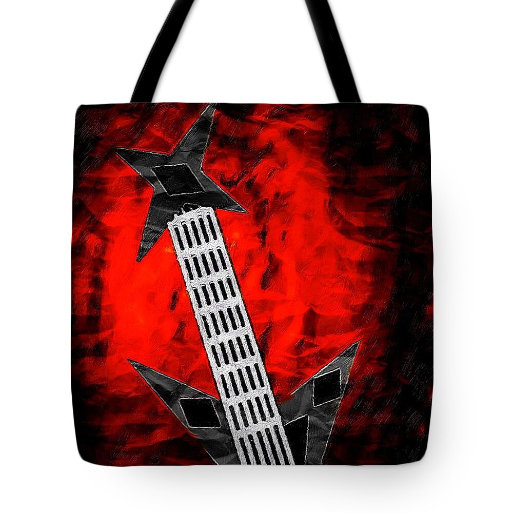 Star Shaped Guitar Tote Bag by Douglas Brown - Pixels