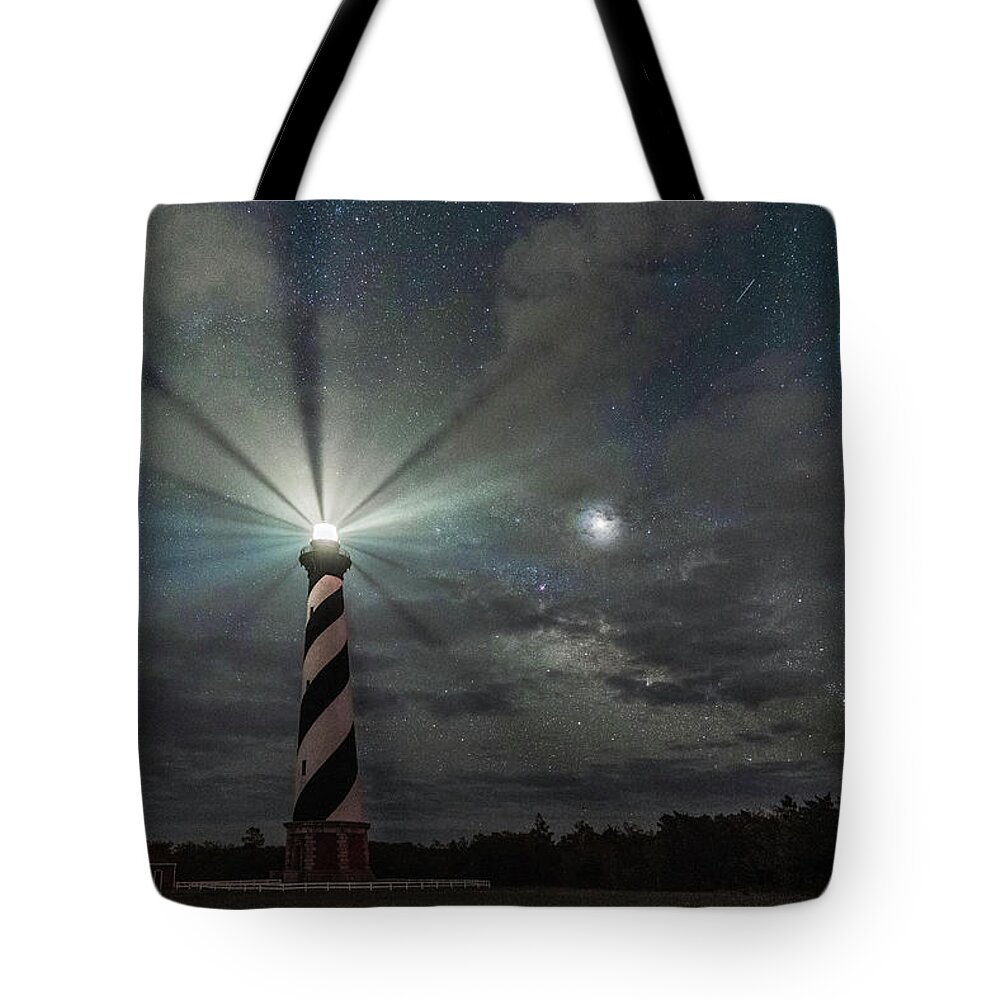 Cape Hatteras Tote Bag featuring the photograph Stars and stripes by Robert Miller