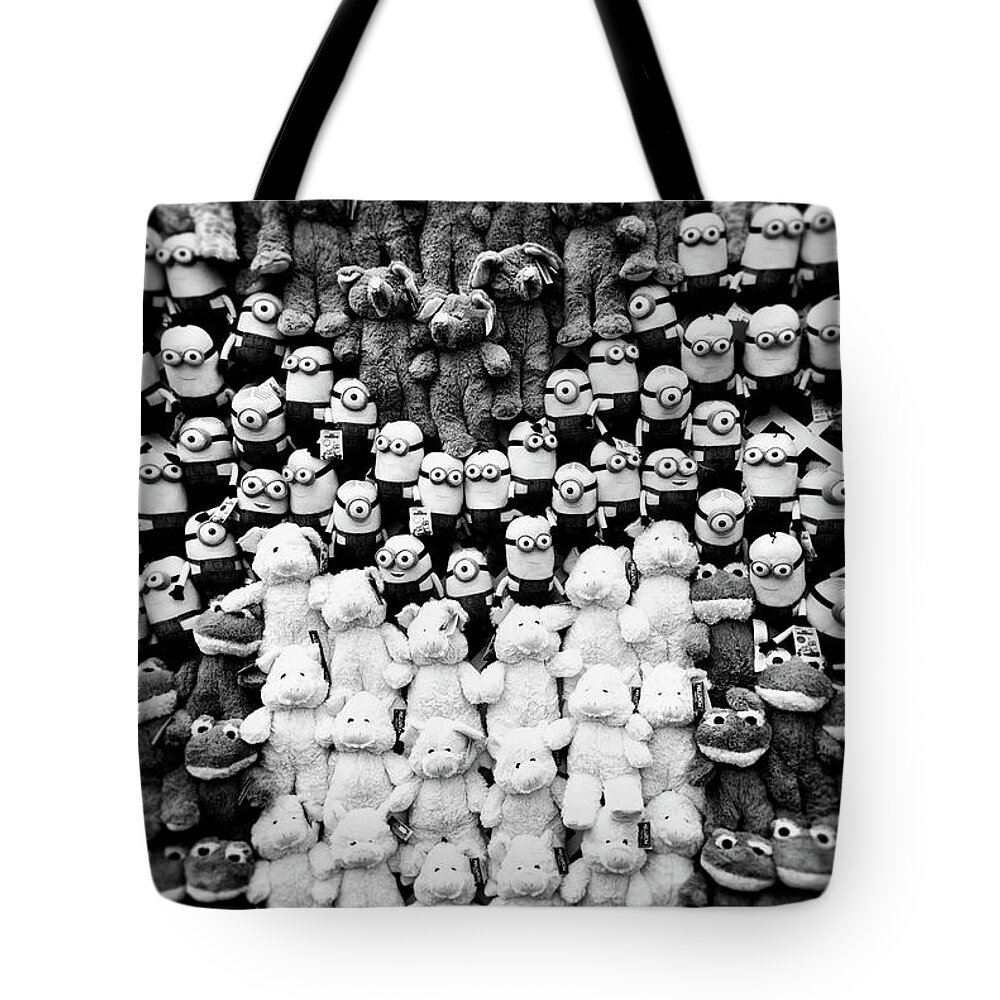 Teddy Bear Tote Bag featuring the photograph State Fair Midway Animals by Cynthia Dickinson