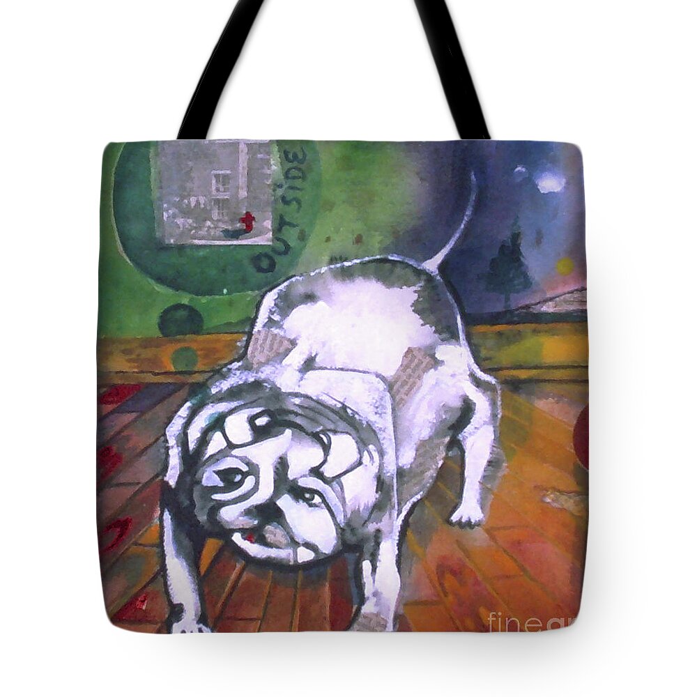  Tote Bag featuring the painting Stay by Cherie Salerno
