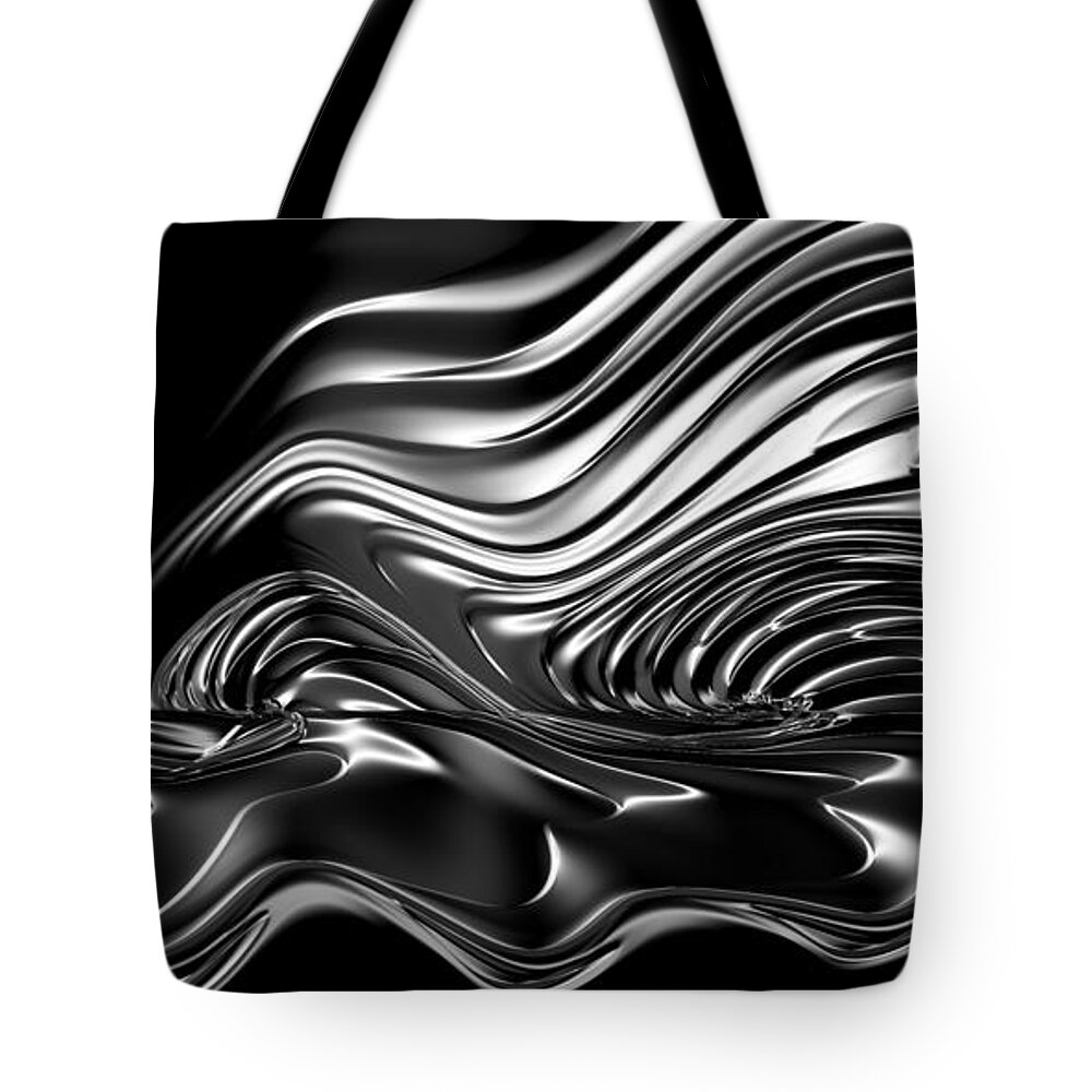 Vic Eberly Tote Bag featuring the digital art Steel Breeze by Vic Eberly