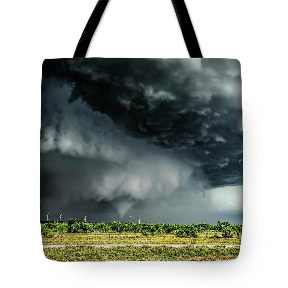 Tornado Tote Bag featuring the photograph Sterling City, TX Tornado by James Menzies