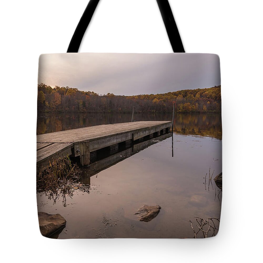 Oxford Furnace Tote Bag featuring the photograph Still by Kristopher Schoenleber