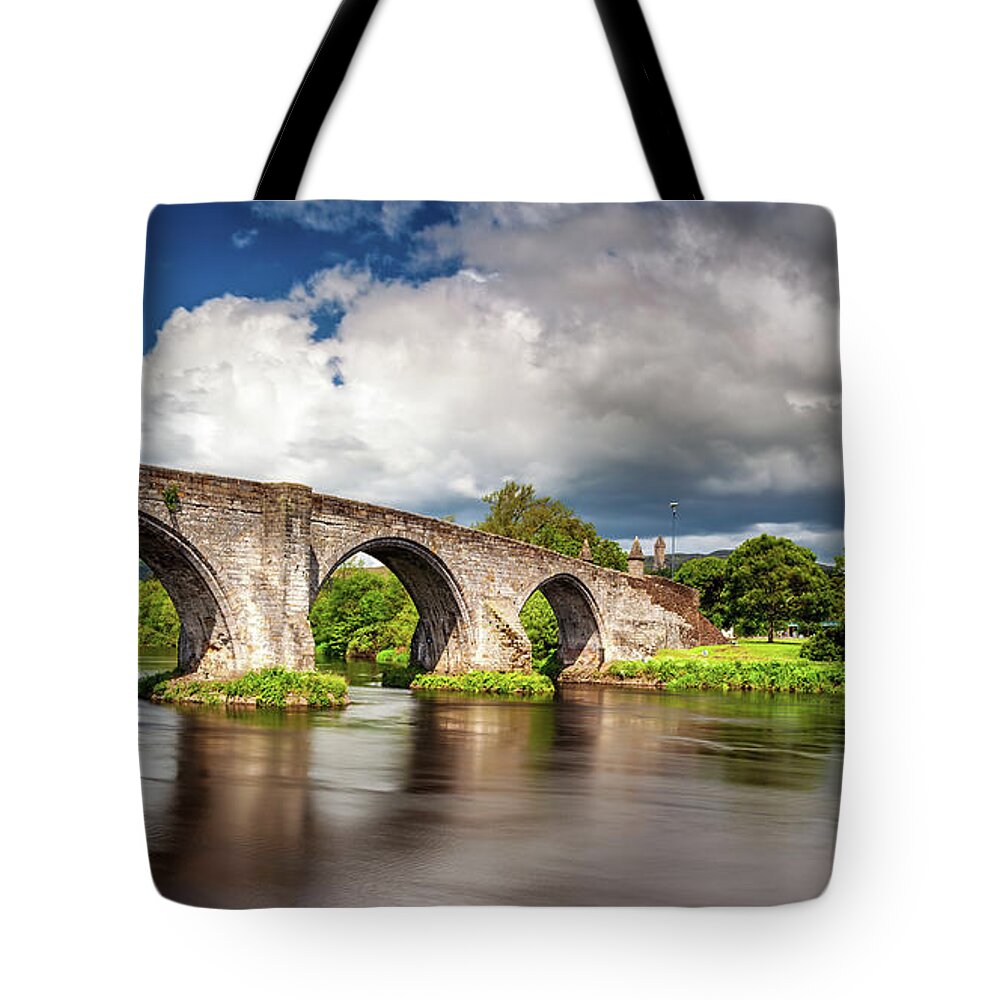 Bridge Tote Bag featuring the photograph Stirling bridge by Grant Glendinning