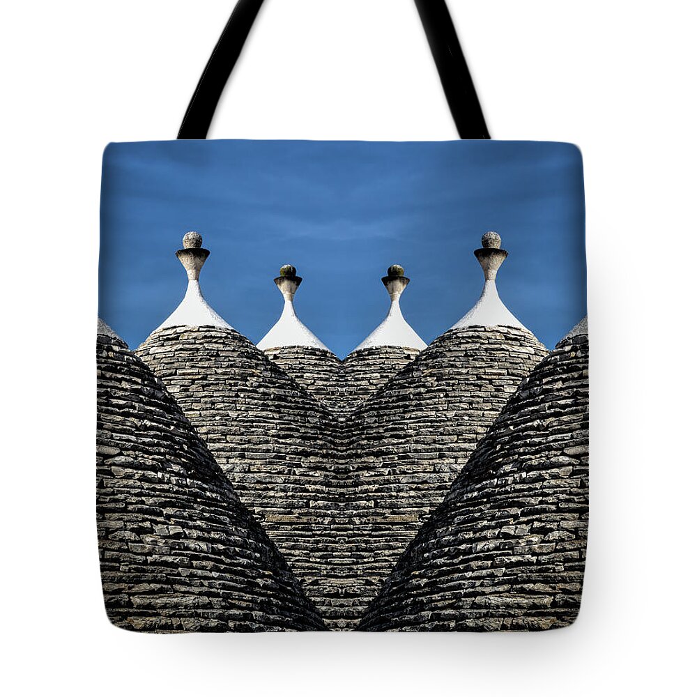 Trulli Tote Bag featuring the photograph Stone Heart by Elvira Peretsman