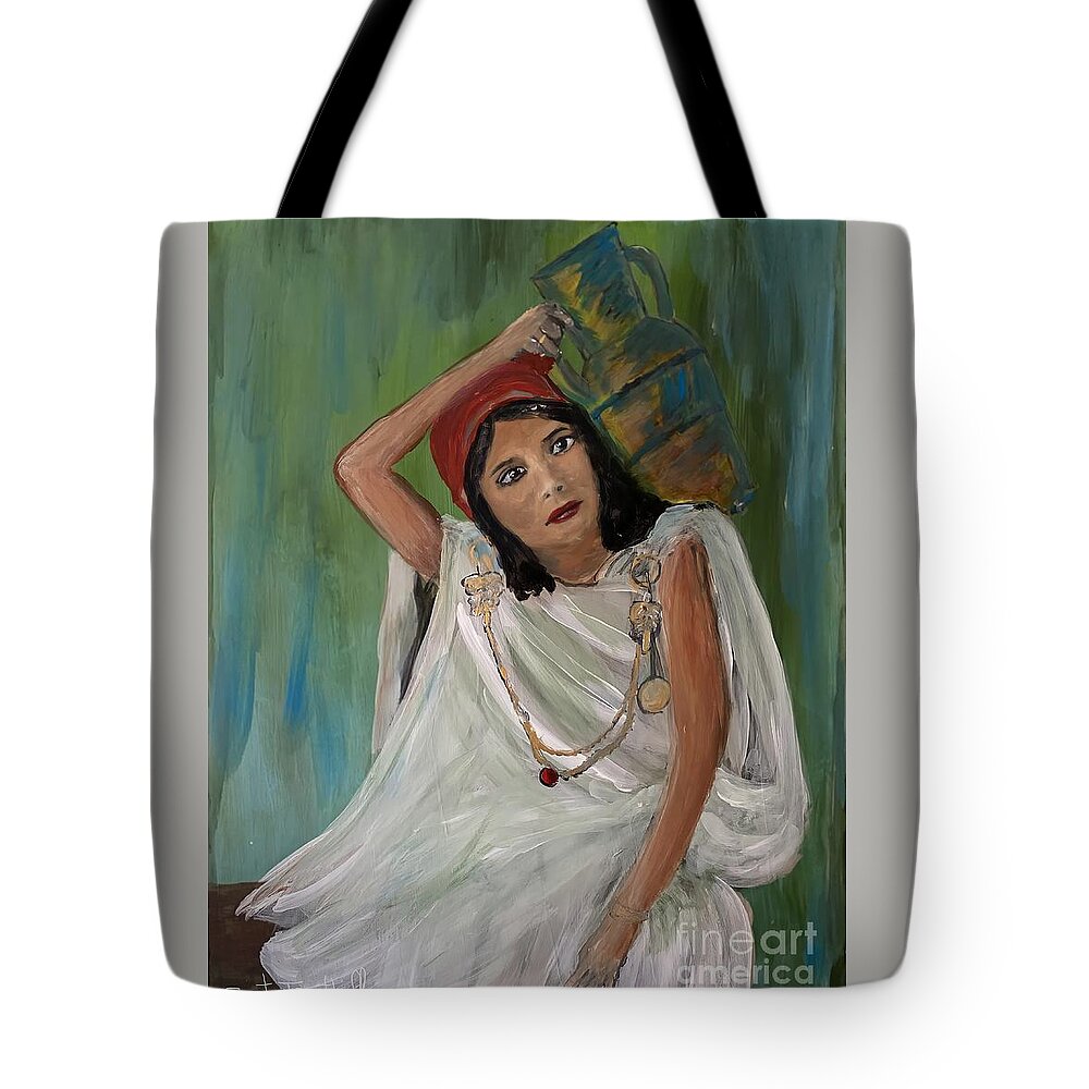 Traditional Tote Bag featuring the mixed media Stone Jar Volume 2 by Ciet Friethoff