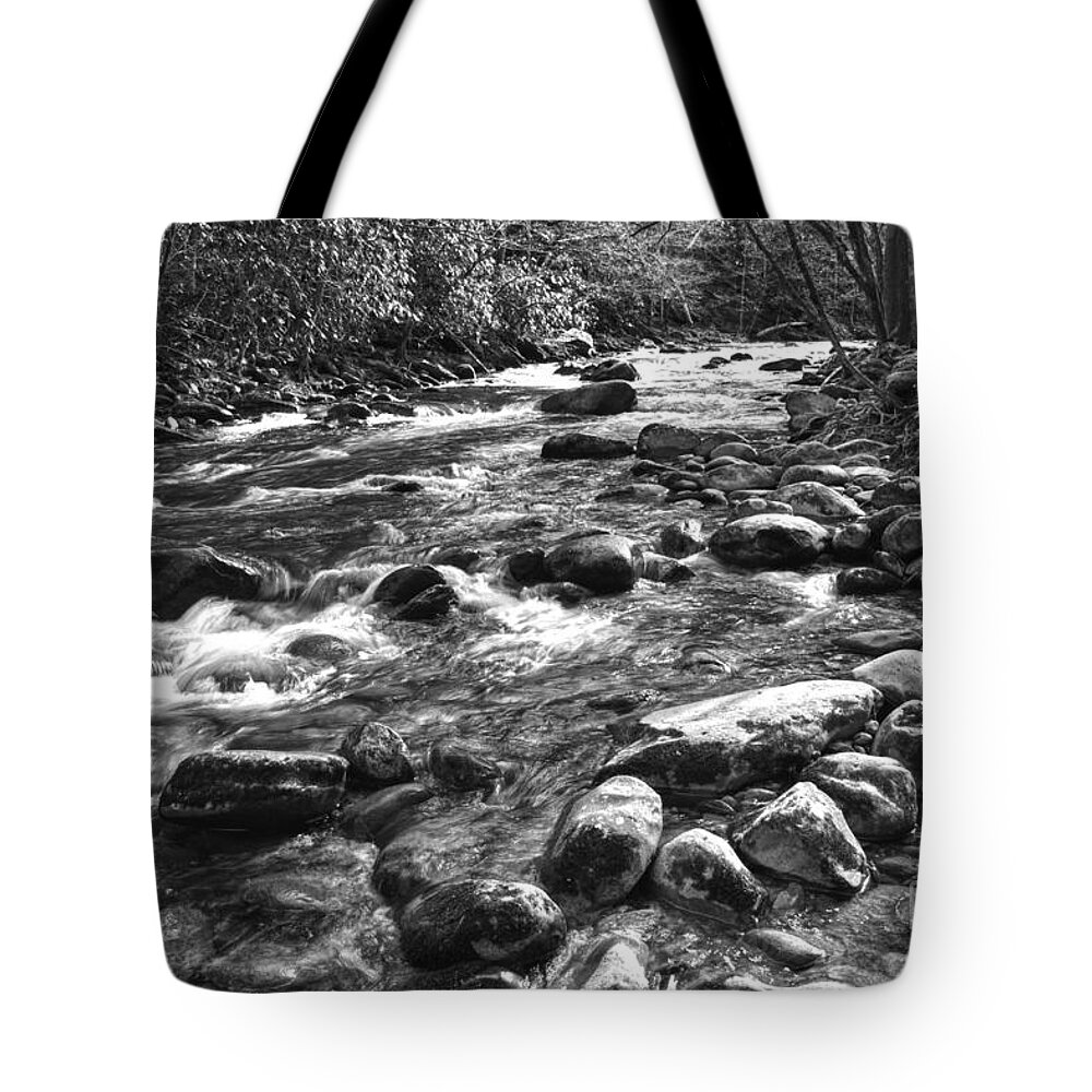 Tennessee Tote Bag featuring the photograph Stones In A River by Phil Perkins