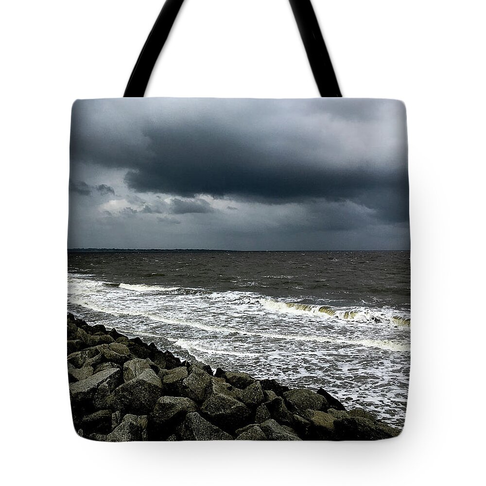 Beach Tote Bag featuring the photograph Storm by David Beechum
