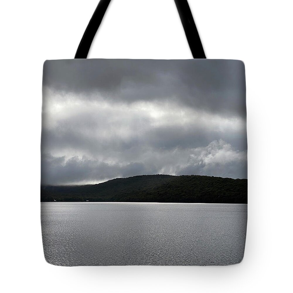 Limekiln Lake Tote Bag featuring the photograph Storm Over Limekiln Lake by Robert Dann