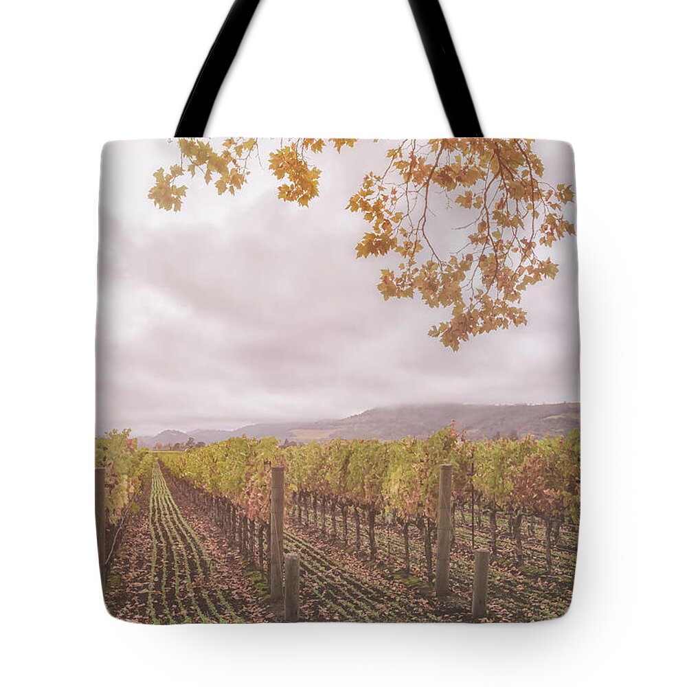 Season Tote Bag featuring the photograph Storm Over Vines by Jonathan Nguyen